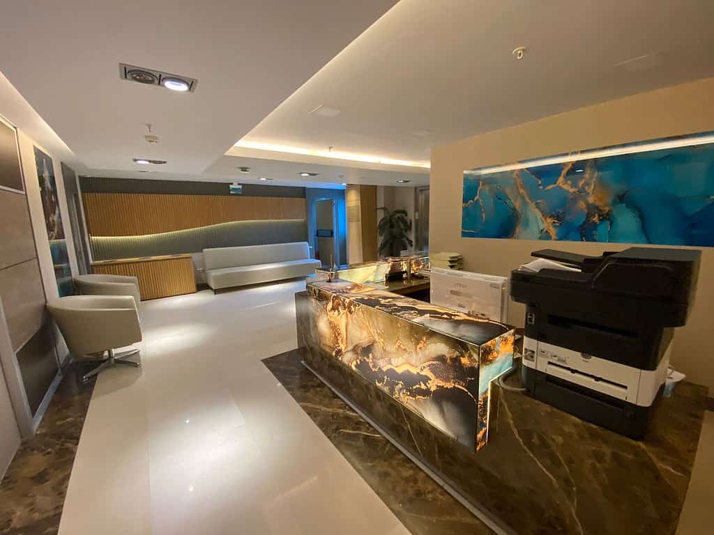 Reception area of one of our partner clinics